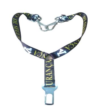 Imagem de Adaptador Duplo Cinto De SegurançaCães E Gatos Preto