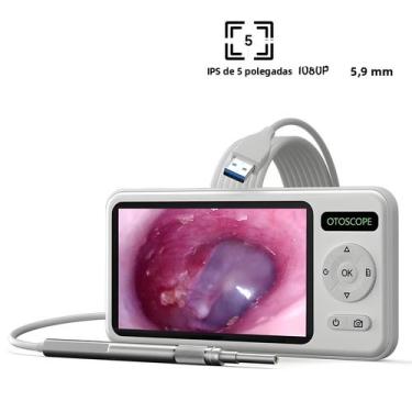 Imagem de Câmera Visual De Orelha HD 1080P De 5 '' 3,9 Mm USB Digital Earscope 6
