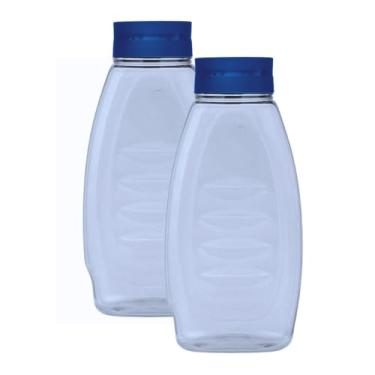 Imagem de Kit Garrafa Geladeira Tampa Higiênica Automatica Com Efeito Cascata 1,5 Litro Jarra De Suco Cores (2, Fumê)