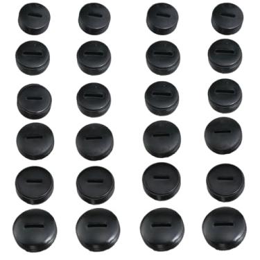 Imagem de Meuey Lyot 24 peças, 6 tamanhos, capa de escova de carbono, de plástico, preta, suporte para escova de motor para máquina de moagem de martelo elétrico, serra elétrica, etc