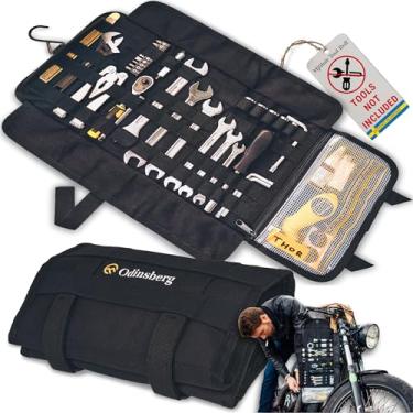 Imagem de ODINSBERG Bolsa de rolo de ferramentas de motocicleta não incluída – Bolsa de ferramentas pequena para enrolar bolsa organizadora bolsa organizadora caixa de ferramentas para motocicleta Harley Enduro