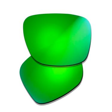 Imagem de Prizo ORL Lentes de reposição polarizadas para óculos de sol Oakley Holbrook Ti OO6048 - Multicores, Irídio verde, M