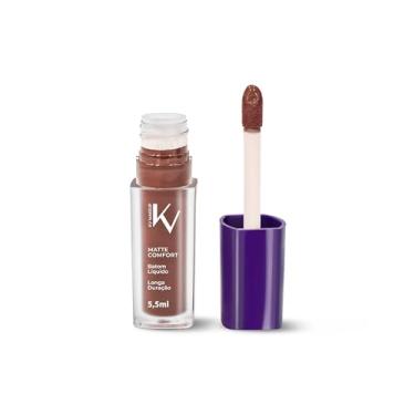 Imagem de KV MAKEUP Batom Líquido Matte Comfort, Chocolux, Longa Duração, 5,5ml