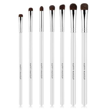 Imagem de Conjunto de pincéis de maquiagem com estojo – 7 peças de conjuntos de pincéis de maquiagem para base, sombra, blush, pó, corretivo, kit de pincéis de contorno com estojo preto