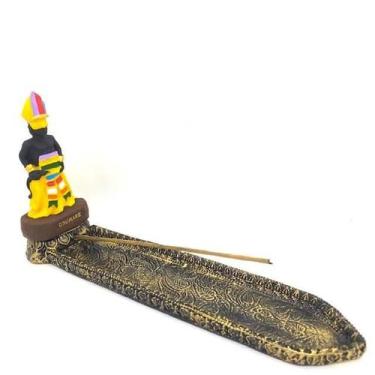 Imagem de Incensário Régua Oxumarê 24 Cm Em Resina - Lua Mística - 100% Original