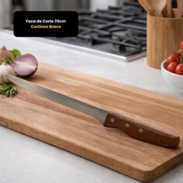 Imagem de Faca De Corte 35 Cm Cortinox Bravo Profissional Cozinha Açougue Carnes