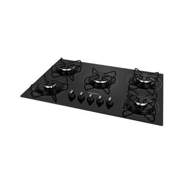 Imagem de Cooktop a Gás 5 Bocas Mondial Preto/Inox Bivolt - CTG-02