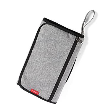 Imagem de Kiboule Almofada C portátil Dobrável Bolsa de Fraldas Impermeáveis 3 Camadas Múltiplos Bolsos Esteira de Viagem para Bebês Recém-nascidos