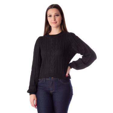 Imagem de Blusa Feminina Ana Gonçalves em Tricot Preto - M