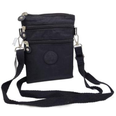 Imagem de Bolsa Transversal Feminina Tira Colo Pequena 3 Divisórias - NoBrand, P