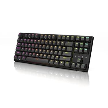 Imagem de DURGOD Teclado mecânico Taurus K320 RGB TKL | 87 teclas sem chave | USB C com fio | Teclas PBT Doubleshot | Teclas programáveis | Rollover NKRO | Windows e Mac (Nebula RGB, Cherry Brown)