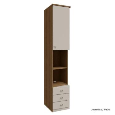 Imagem de Guarda Roupa Modulado Lateral 01 Porta com 245cm de Altura 03 Gaveta S