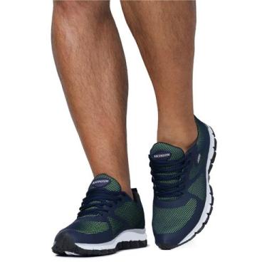 Imagem de Tênis Esportivo Masculino Treino Corrida Preto com Verde - Hamitie, 44