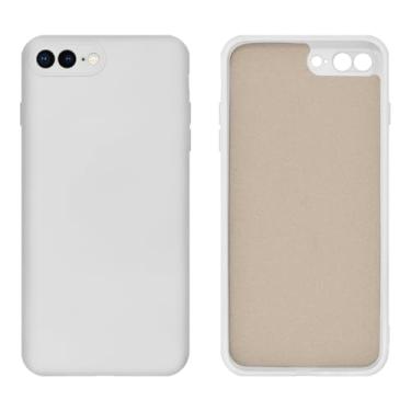 Imagem de Capinha Compativel com iPhone 7 Plus / 8 Plus Silicone Aveludado com Proteção de Câmera