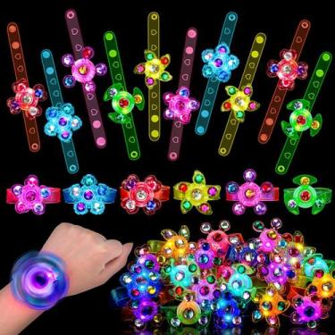 Imagem de Pulseiras LED Light Up Fidget Spinner, lembrancinhas de festa para cri