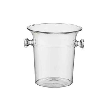 Imagem de baldes de gelo Balde de gelo acrílico comercial balde champanhe barra doméstica pequeno pelota cheio(Grande)
