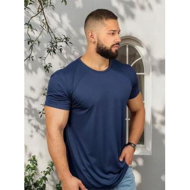 Imagem de Camiseta Masculina Básica Lisa Gola Redonda Dry Fit Premium - Camiseta