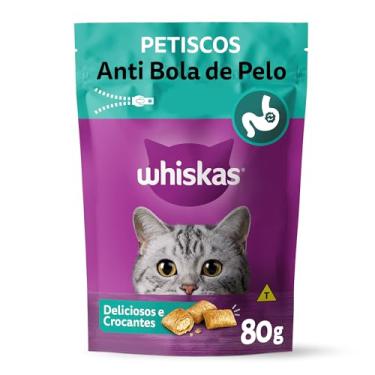 Imagem de whiskas Petisco Whiskas Temptations Anti Bola De Pelo Para Gatos Adultos 80 G