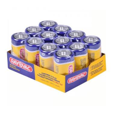 Imagem de Pilha rayovac zinco as amarelinhas tamanho c (média) bandeja com 12 un