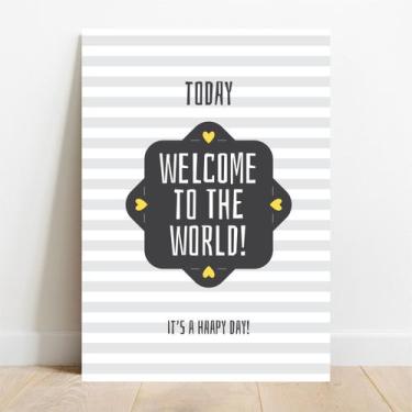 Imagem de Placa Decorativa Color Today - TaColado., 15x21cm