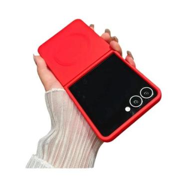 Imagem de Capa De Silicone Líquido Magnético Macio Para Samsung Galaxy Z Flip 7 