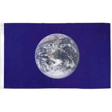 Imagem de Best Flags Bandeira sazonal de poliéster Earth 0,9 x 1,5 m, multi