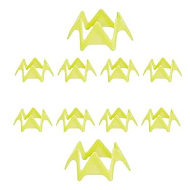 Imagem de Colaxi Camisetas de simulador de golfe profissionais de plástico durável resistência ao desgaste tapete de golfe camisetas para escritório ao ar livre quintal acessório de treinamento de golfe interno, amarelo pequeno