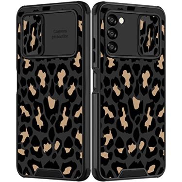 Imagem de Goocrux Capa para Samsung Galaxy A03S leopardo meninas mulheres capa de telefone com estampa de onça bonito animal preto moda com capa de câmera deslizante estética feminina capas para Galaxy A03S 5G 6,5 polegadas