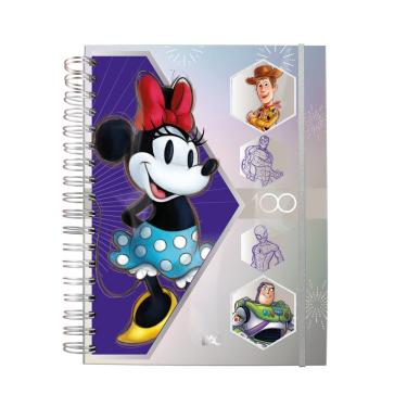 Imagem de Caderno Smart Mini Disney 100 Coleção Especial com 80 Folhas Reposicionáveis 90g