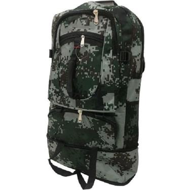 Imagem de Mochila Militar Camuflada Cargueira Camping Trilha Expansível 50L Alça Ajustável Reforço Emborrachado Resistente a Água