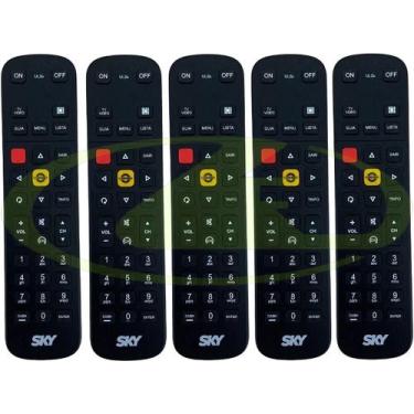 Imagem de 5 cr sky hdtv zapper tv hd slim plus ul2u repõe rc65sb shr01 ul2m ul1 