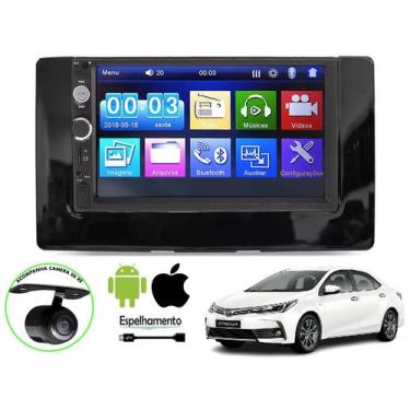 Imagem de Central Multimidia Corolla 2017 a 2019 Moldura e Camera Mp5 Bluetooth 