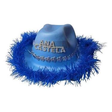 Imagem de Chapéu Infantil Adulto Azul Ana Castela Boiadeira Vaqueiro - Loja Dink