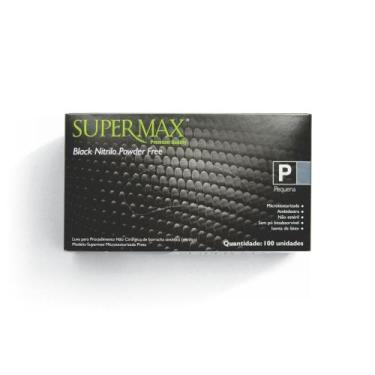 Imagem de Luva Nitrila Sem Talco Gg C/100 Und Preta Supermax