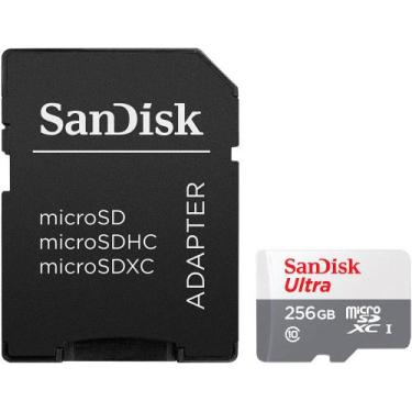 Imagem de Memoria Sandisk Microsdxc Ultra Uhs-I 256GB 100MB/s 2X1
