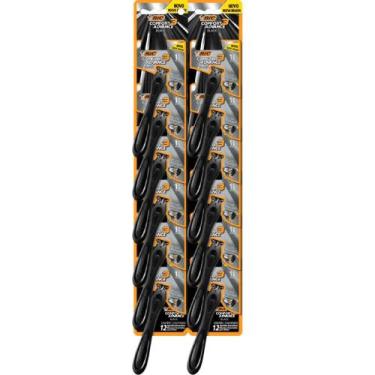 Imagem de Barbeador Descartável BIC COMFORT3 BLACK - 12 Blister com 1 Unidade.