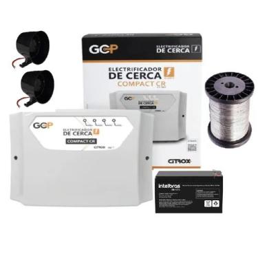Imagem de Central De choque e alarme para Cerca Elétrica Gcp com Bateria Arame E