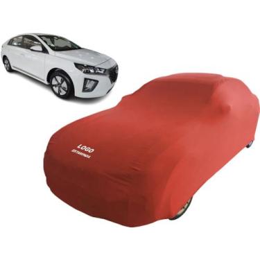 Imagem de Capa Automotiva Hyundai Ioniq Tecido Helanca Resistente - Mz, Vermelha