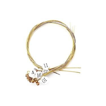 Imagem de Savagrow Conjunto de cordas de reposição de 16 cordas Lyre Harp Conjunto de cordas de metal durável B