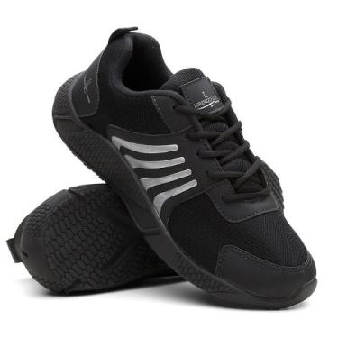 Imagem de Tenis Preto Masculino Confortável Corrida Academia - SEM MARCA, 42, Pr