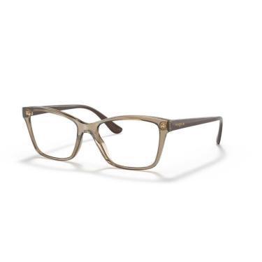 Imagem de Armação Vogue Rx Vo5420L 2940 53 Marrom Transparente Vo 5420