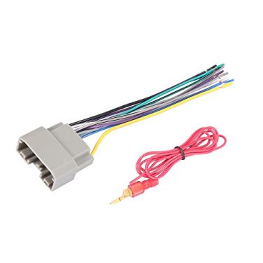 Imagem de Motoforti Conjunto de cablagem de CD Player estéreo para carro, plugue adaptador de rádio de fio, para Jeep Wrangler 2009-2010, plástico, metal, 70-6522, 706522, branco