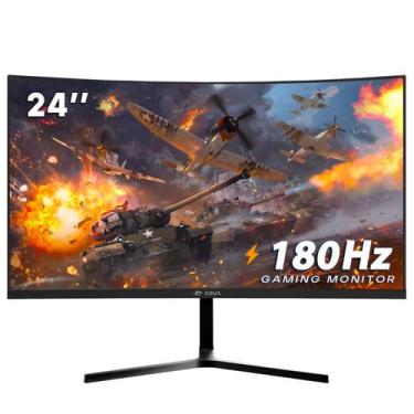 Imagem de Monitor CRUA de 24 polegadas, 144 Hz/180 Hz, curvado, FHD 1080P para j