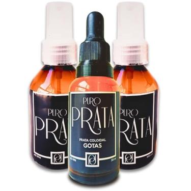 Imagem de Prata Coloidal 40ppm Compre 2x 100ml Spray + Gotas 30ml Cortesia Certificado 99,99% Água de Prata Puro