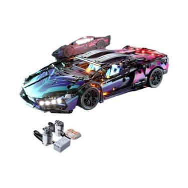 Imagem de Blocos De Construção De Carro Esportivo Lamborghinizado Sian Preto Rox