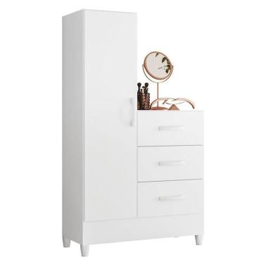 Imagem de Cômoda Sapateira Mobi 1 Porta e 3 Gavetas - Móveis Albatroz