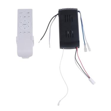 Imagem de uaelua Kit de controle remoto universal para ventilador de teto, substituição de 6 velocidades e temporização para ventilador de teto CC