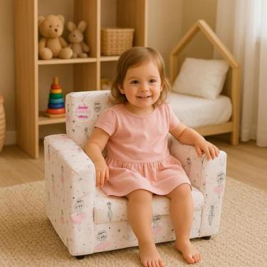 Imagem de Mini Sofázinho Poltrona Personalizada Infantil Mini Sofá  Para Meninos