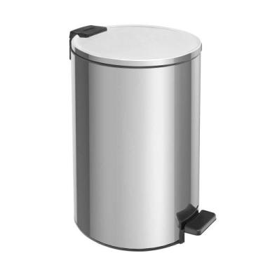 Imagem de Lixeira C/ Pedal Loop 20l Aco Inox C/ Acab. Polido (94547020) - Tramon