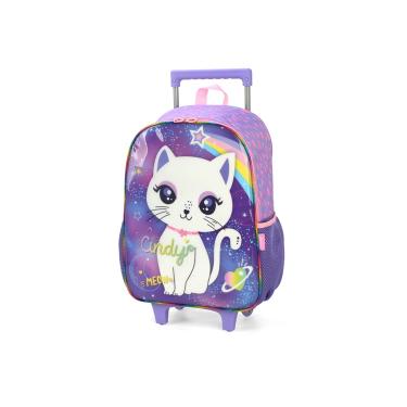 Imagem de Mochila Cindy com Rodas Roxa
